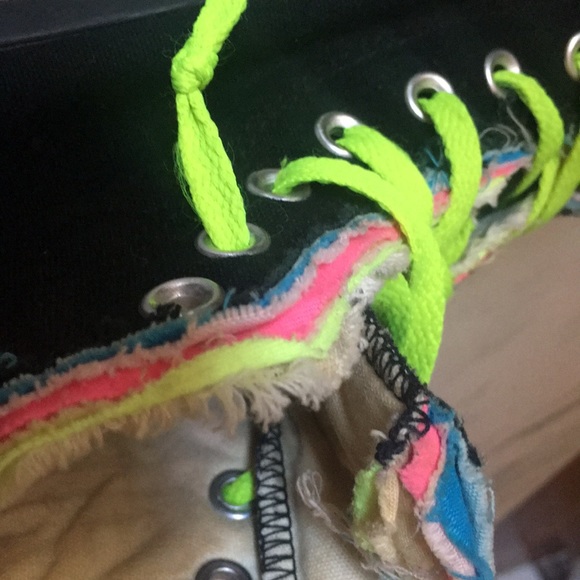 Neon rainbow Chuck Taylor Converse - Picture 3 of 4